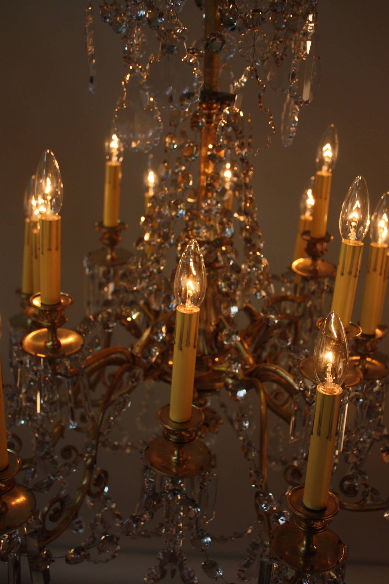 French 19th Century Crystal Chandelier 6