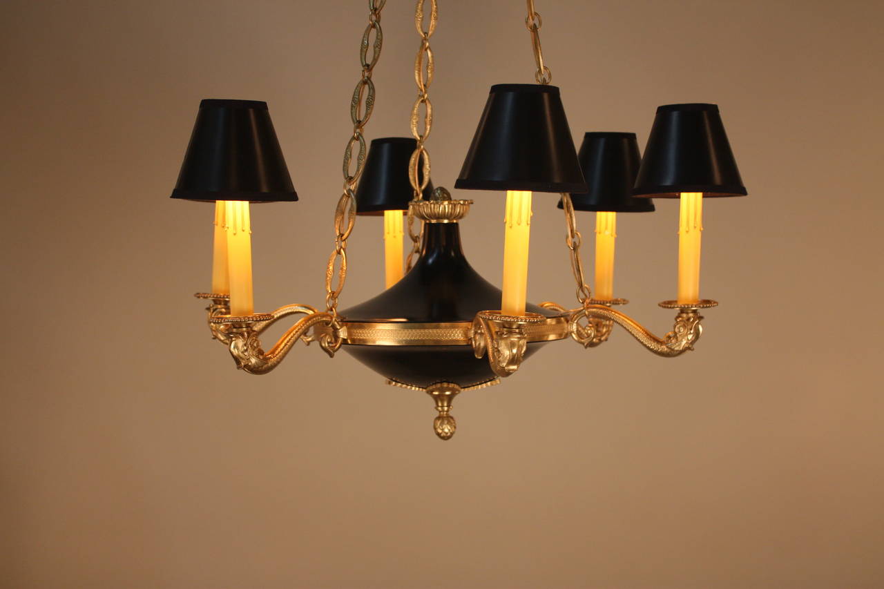Mid-20th Century French 1930s Empire Chandelier