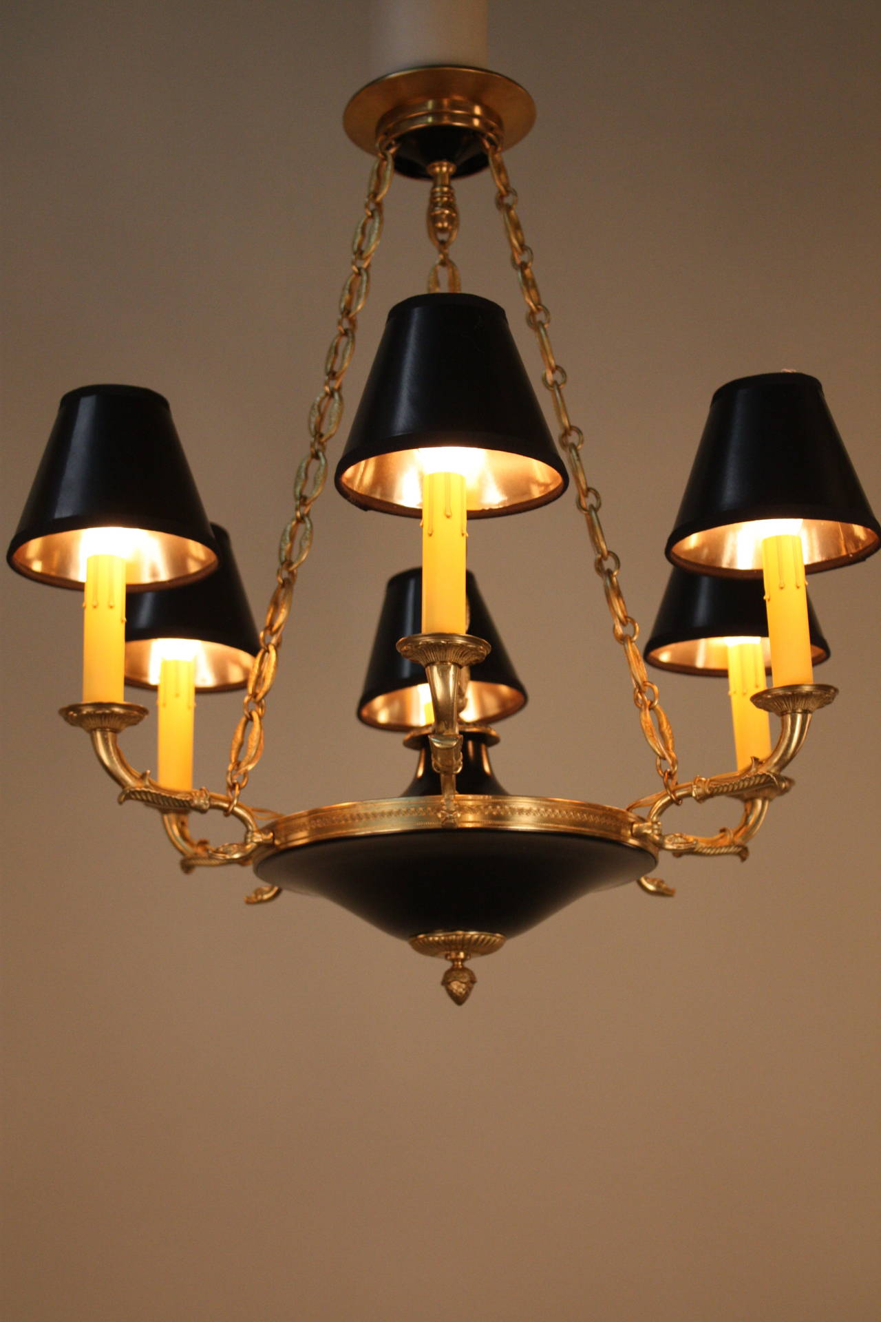 French 1930s Empire Chandelier 4