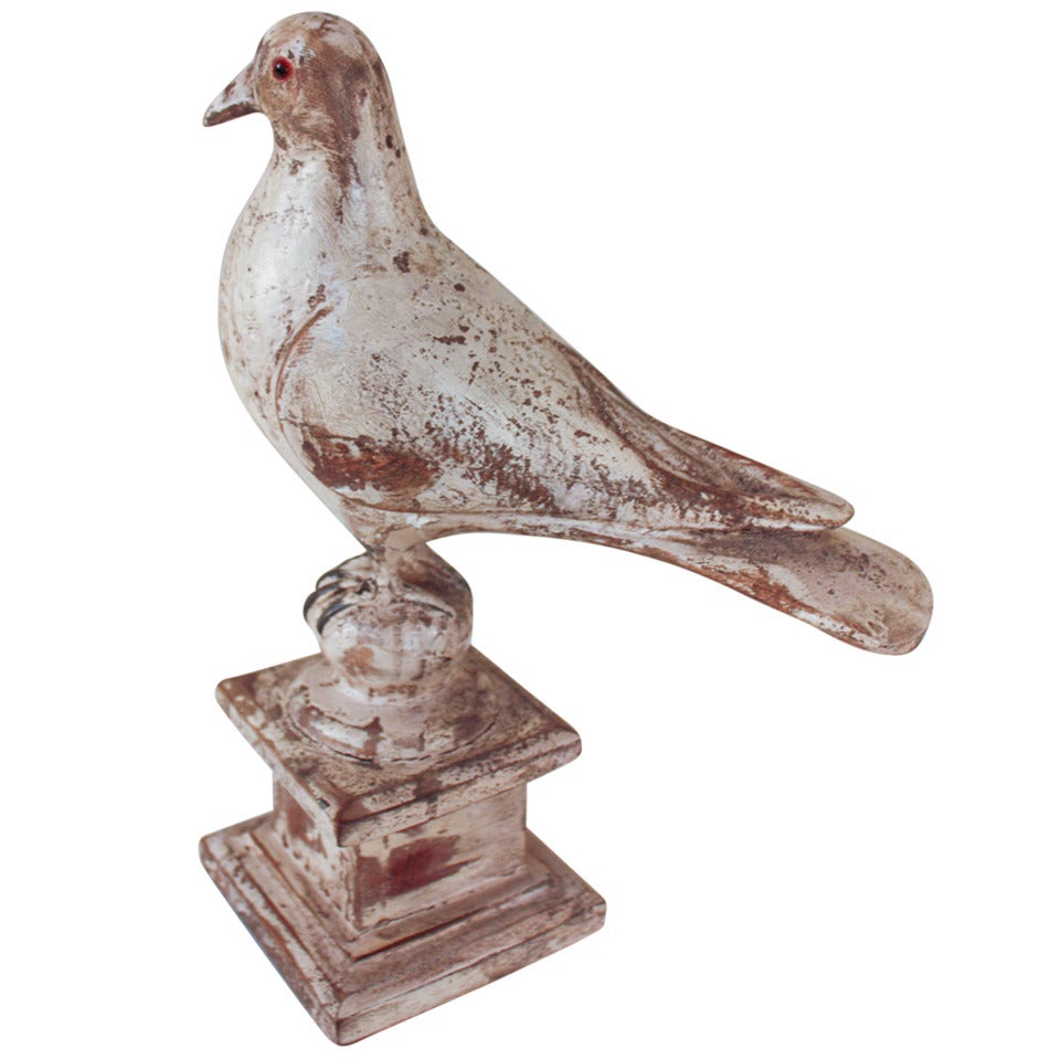 Hand Carved Spanish Bird Statue