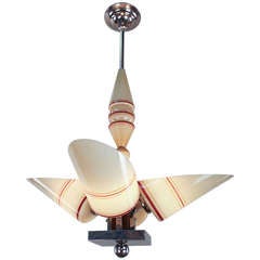 Modernist Art Deco Chandelier