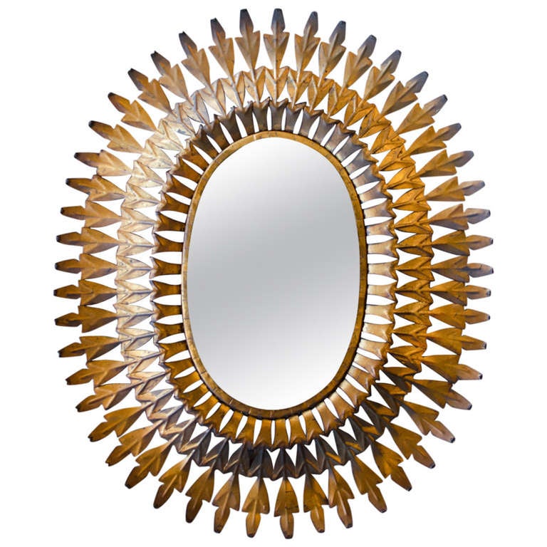 MidCentury Art Deco Mirror at 1stDibs