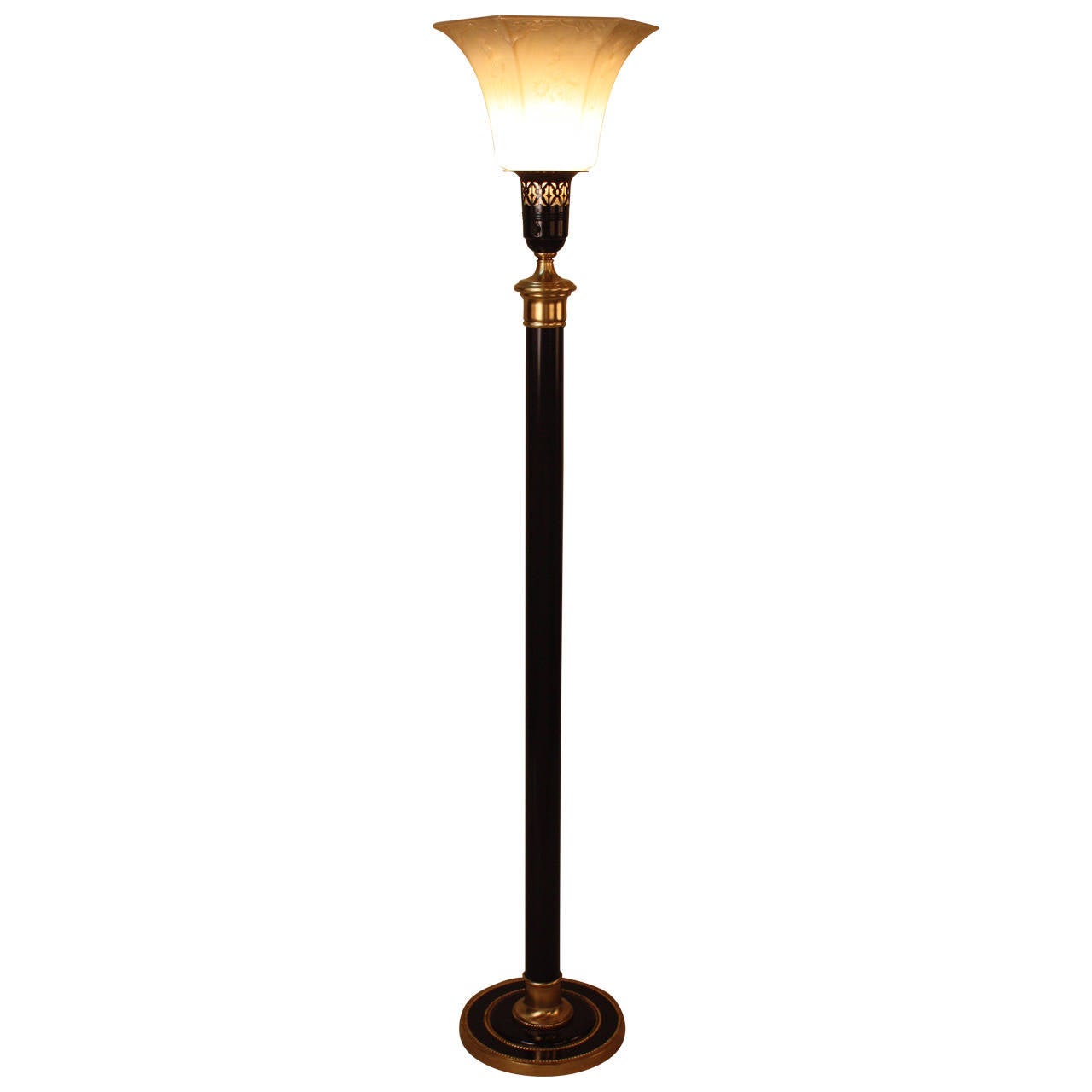American Torchiere Floor Lamp At 1stDibs