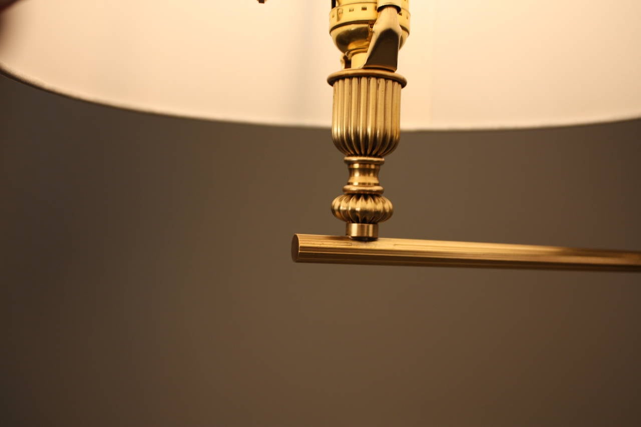 Bronze Mid-Century Swing Arm Floor Lamp