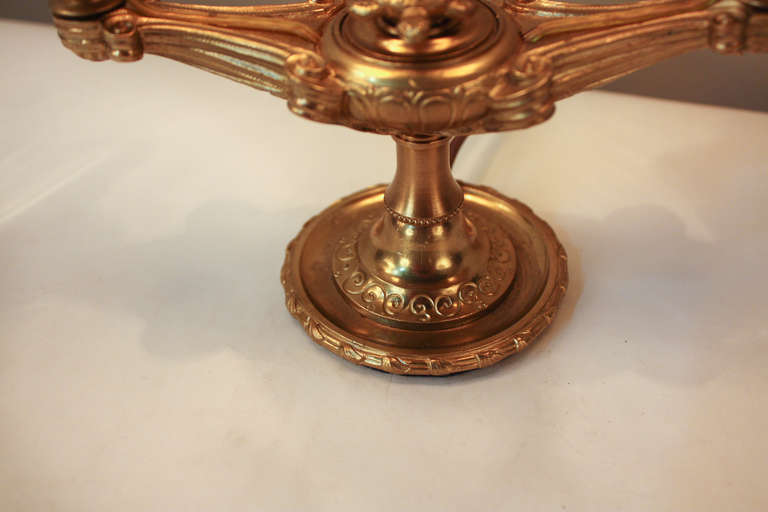 19th c. Bronze Candelabra Table Lamp 1