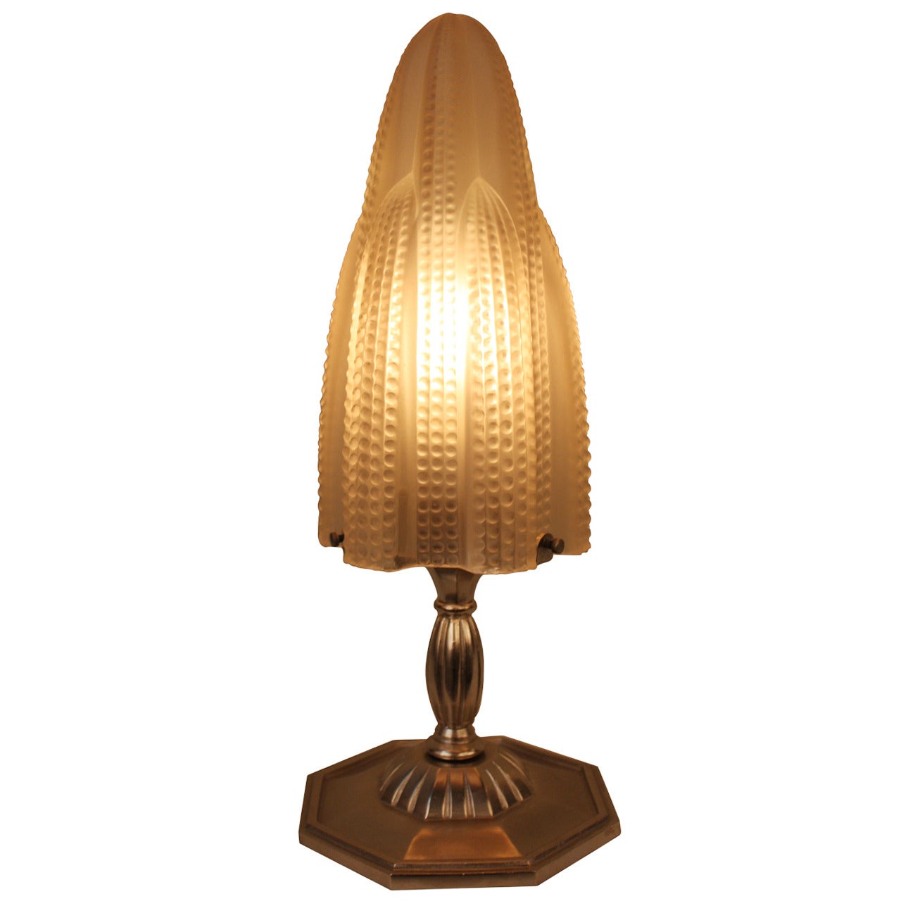 French Art Deco Table Lamp Attributed to Sabino