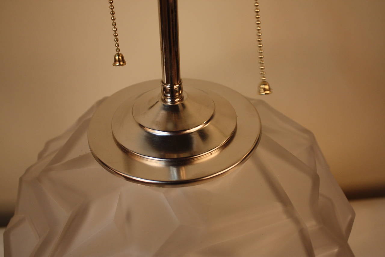 Mid-20th Century Art Deco Vase Mounted as a Table Lamp