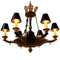 19 C Empire Style Chandelier