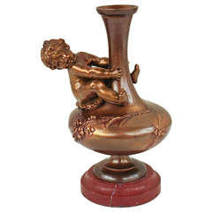 19th Century Bronze Vase by Auguste Moreau