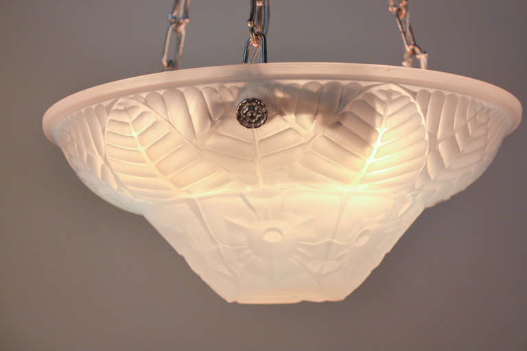 Art Deco Chandelier by Charles Ranc In Good Condition In Fairfax, VA