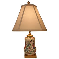 Antique 19th Century Porcelain Table Lamp