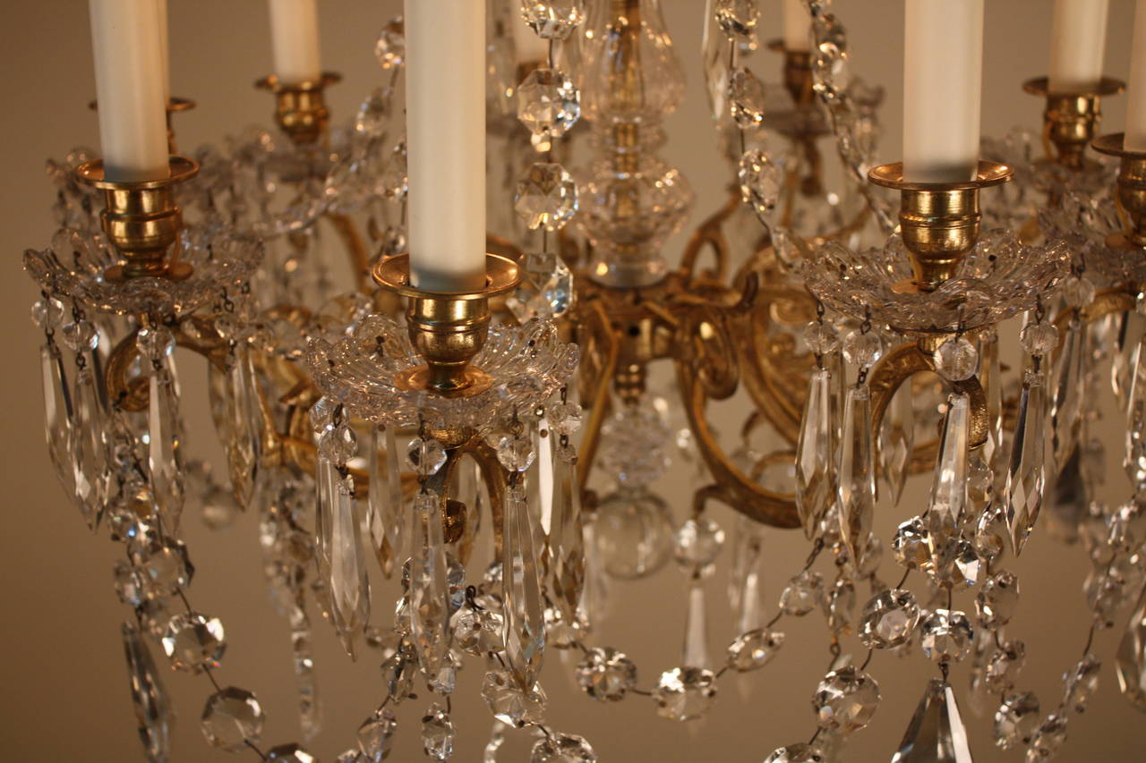 French 19th Century Crystal Chandelier by Portieux 3