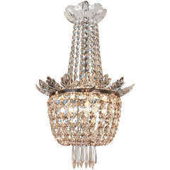 Lustre en cristal Art Déco
