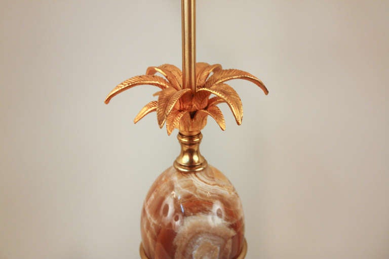 Bronze Elegant Table Lamp by Maison Charles