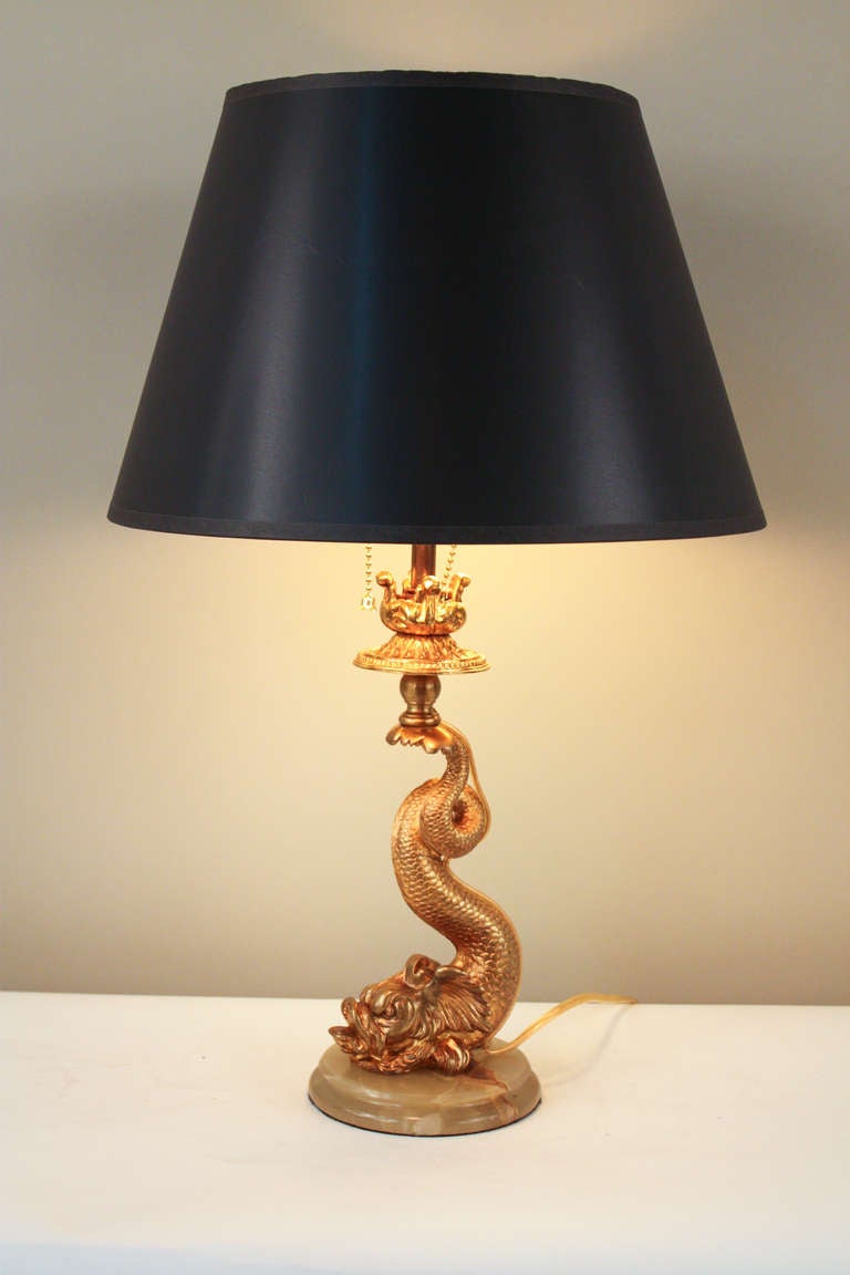 Rare Bronze Koi Table Lamp at 1stDibs kio table lamp