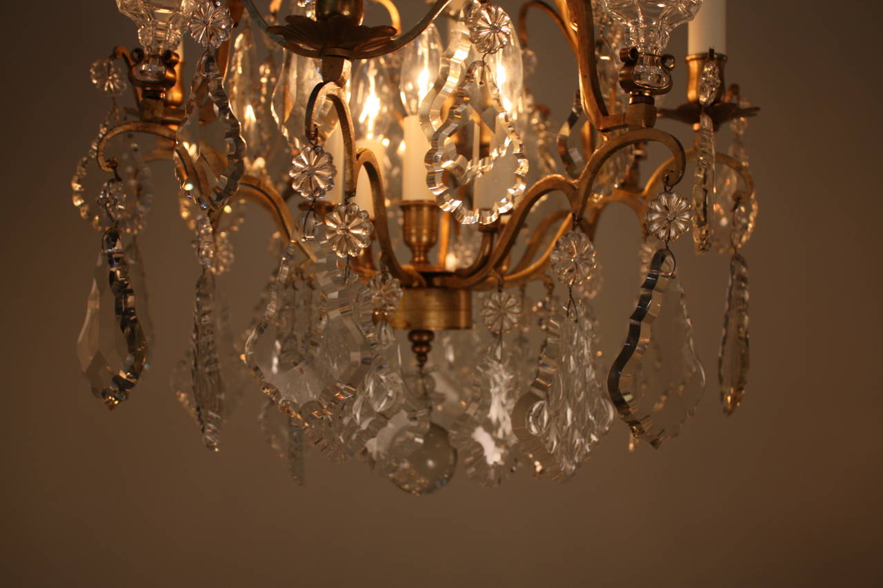 French Crystal Chandelier In Good Condition In Fairfax, VA