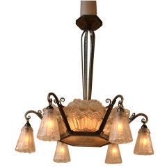 Vintage French 1930 Chandelier