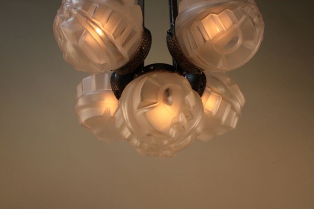 Mid-20th Century French 1930 Chandelier