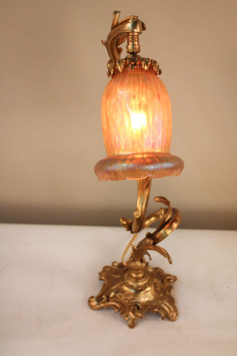 Mid-20th Century Gorgeous 1930's Art Nouveau Table Lamp