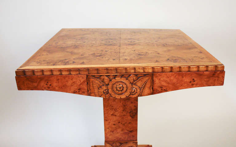 Carved Wooden Table In Good Condition In Fairfax, VA