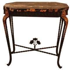 Iron Marble Top Table