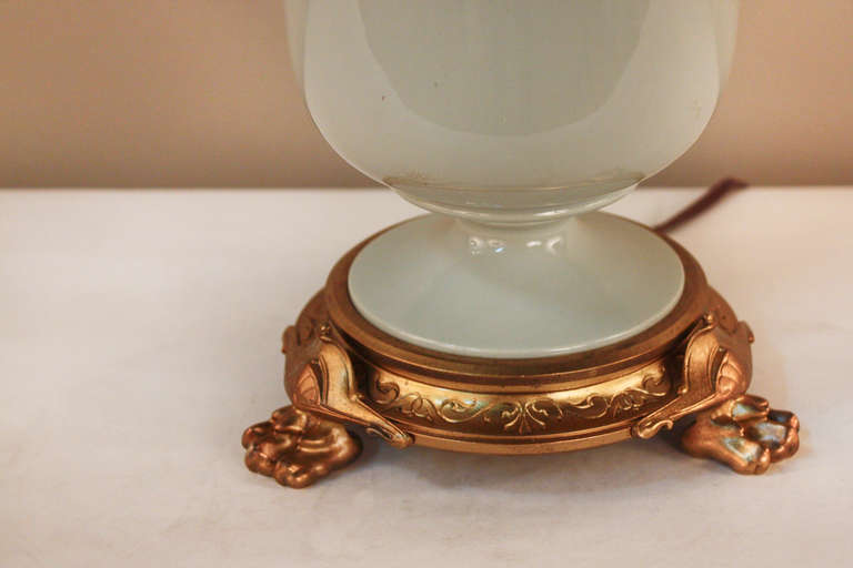 19th c. Porcelain Table Lamp 2