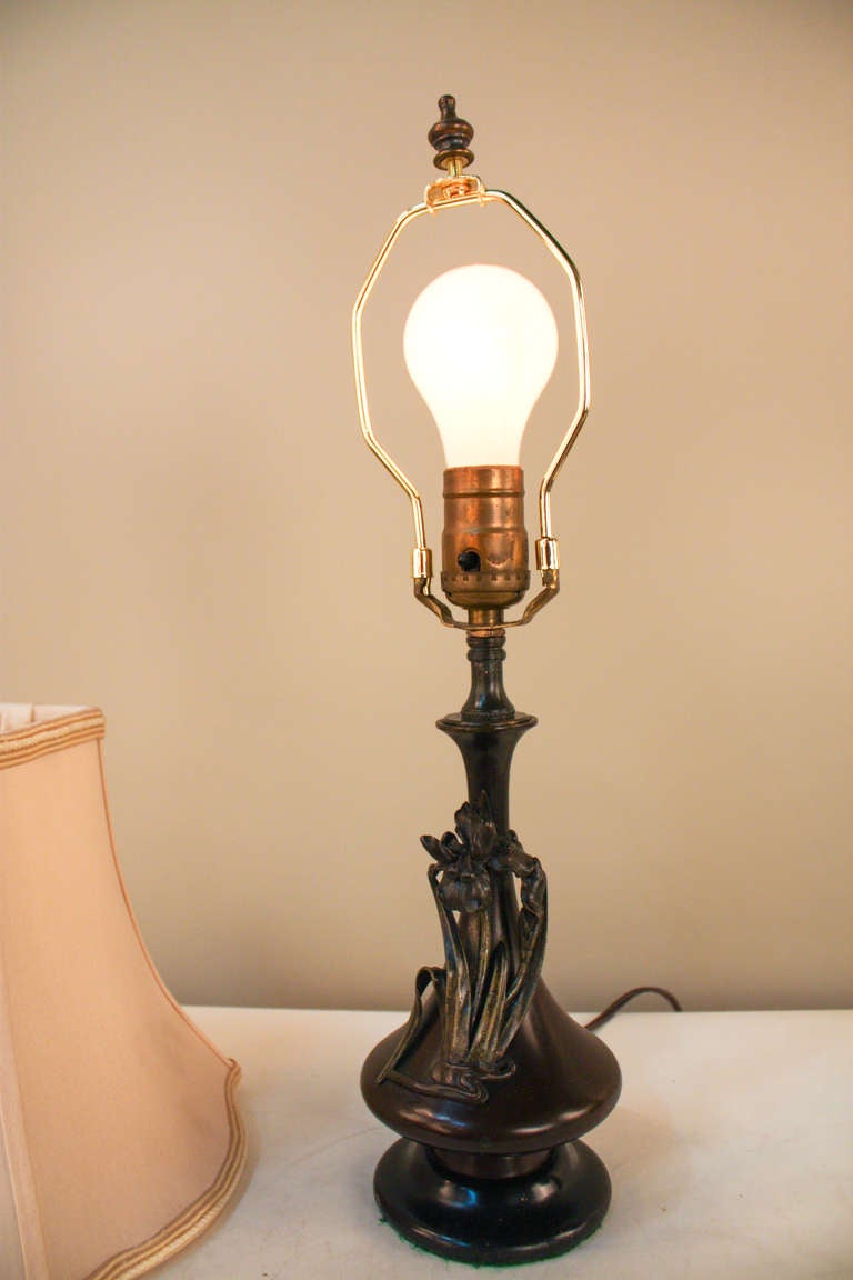 Bronze Art Nouveau Table Lamp 2