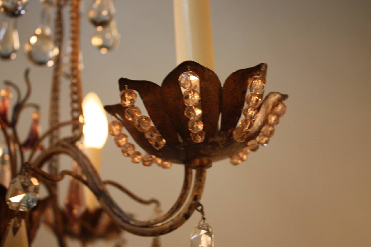 1930s French Crystal Chandelier 1