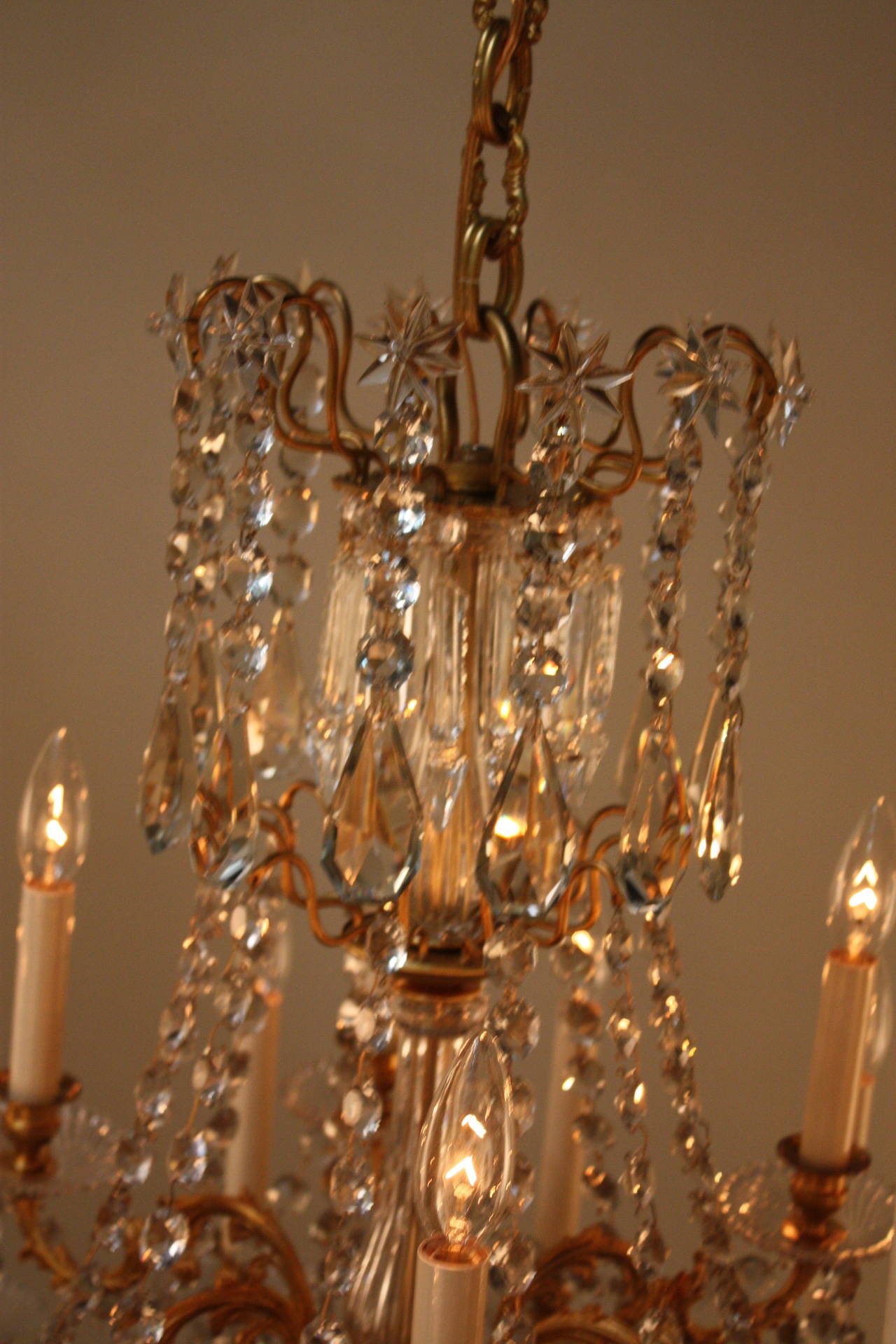 19th Century French Crystal Chandelier 6