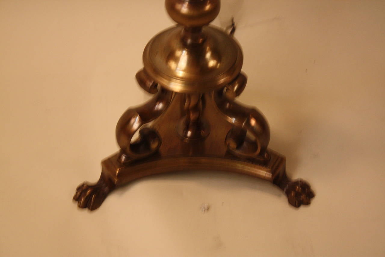 Bronze American 1920s Floor Lamp