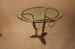 French Bronze Art Deco table