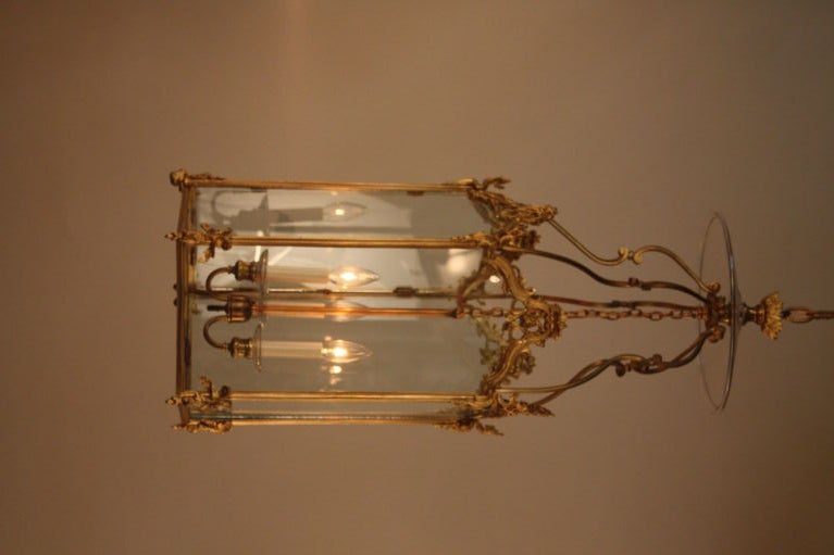 19th c. Hanging Lantern Fixture