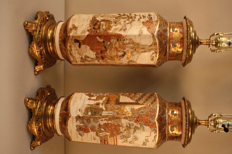 Pair Of 19c French Lamps