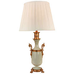 19th c. Porcelain Table Lamp