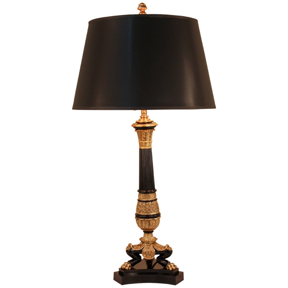 19th c. Empire Table Lamp