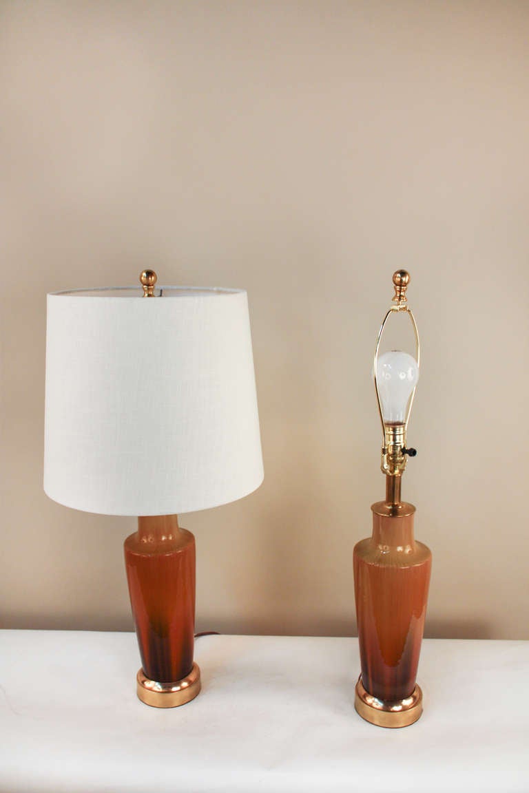 Beautiful Pair of 1930's Table Lamps 1
