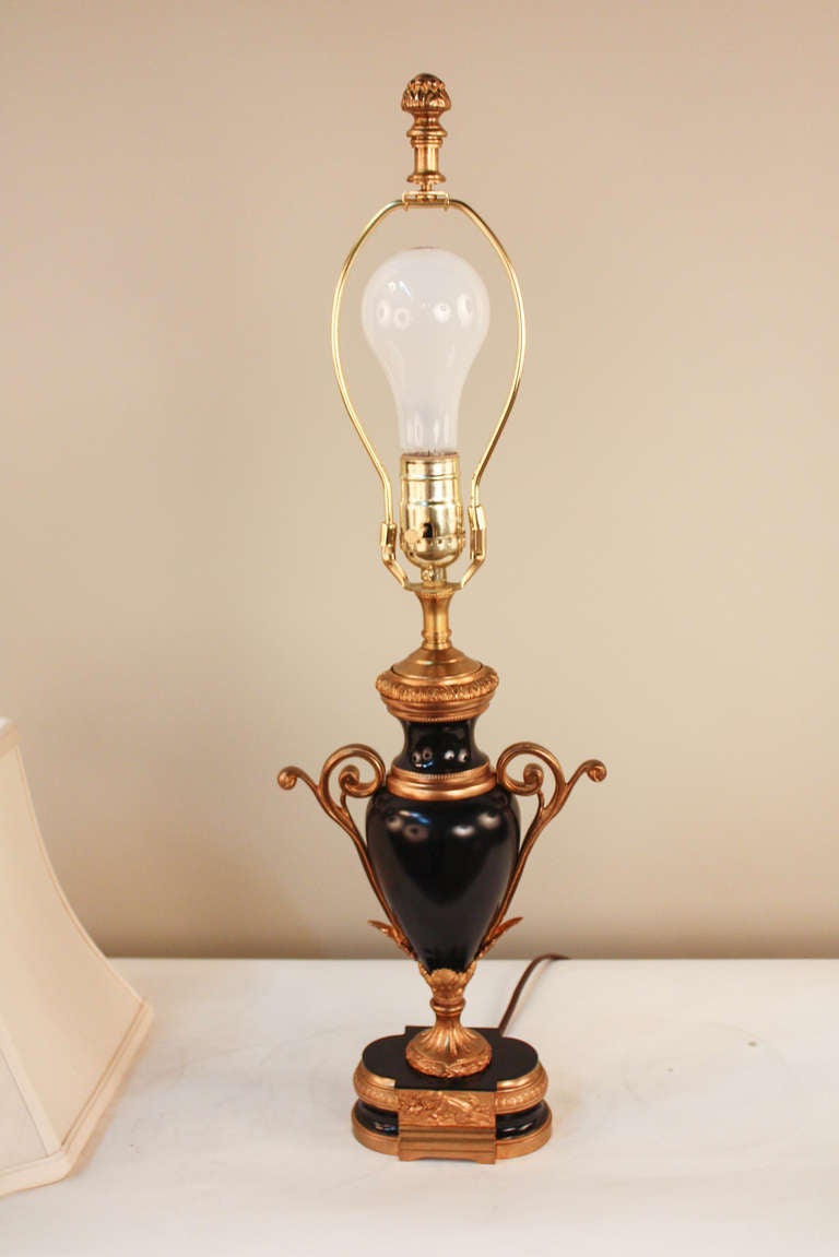 Lacquer Elegant Art Nouveau Table Lamp