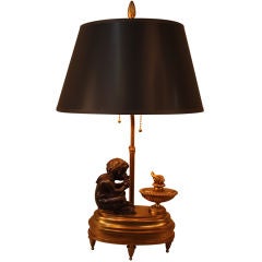 Antique French  Bouillotte Lamp
