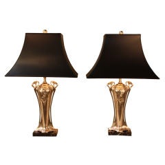 Pair Of  Art Nouveau Lamps