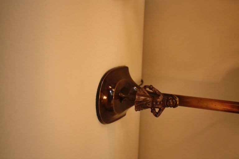 20th Century Pair Of Bronze Lamps