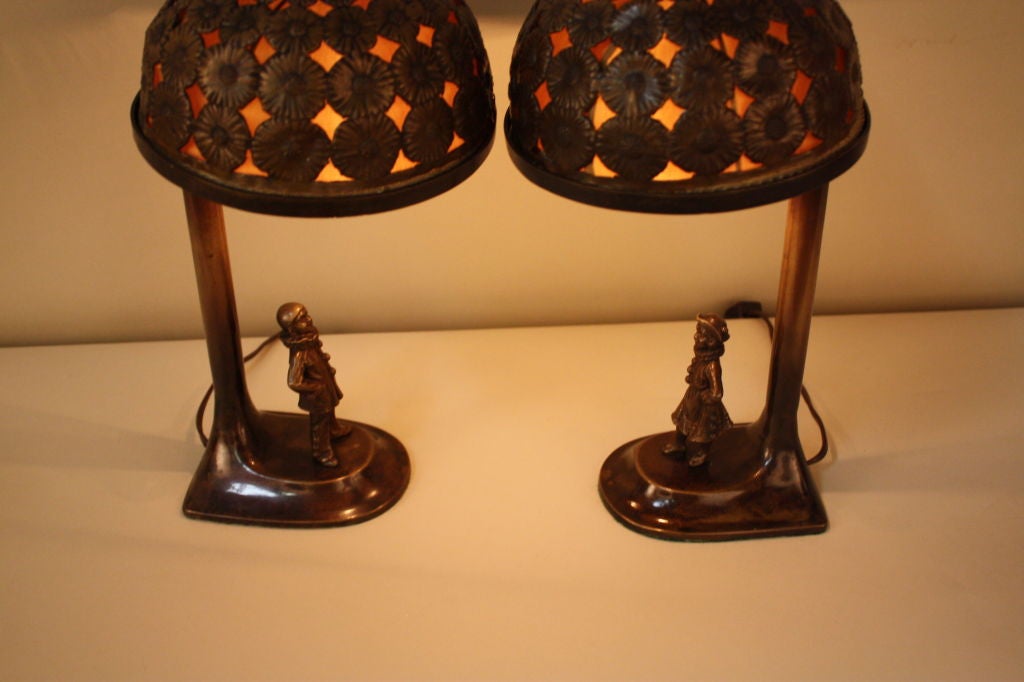Pair Of Bronze Lamps 5