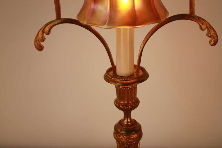 Art Glass Shade Table Lamp 3