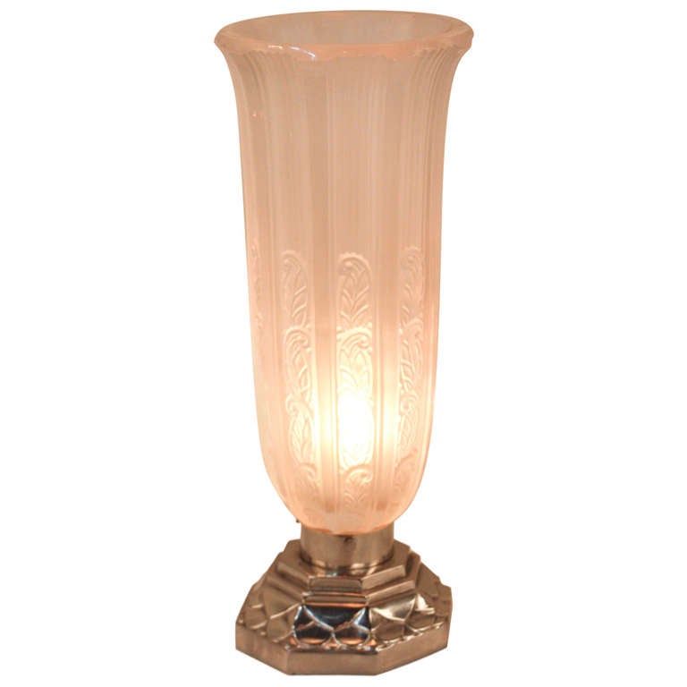 1920's Art Deco Torch Style Table Lamp