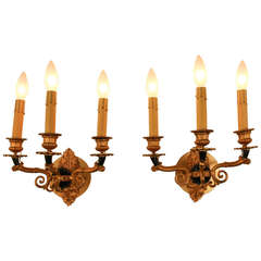 Pair of 19th c. Empire Wall Sconces