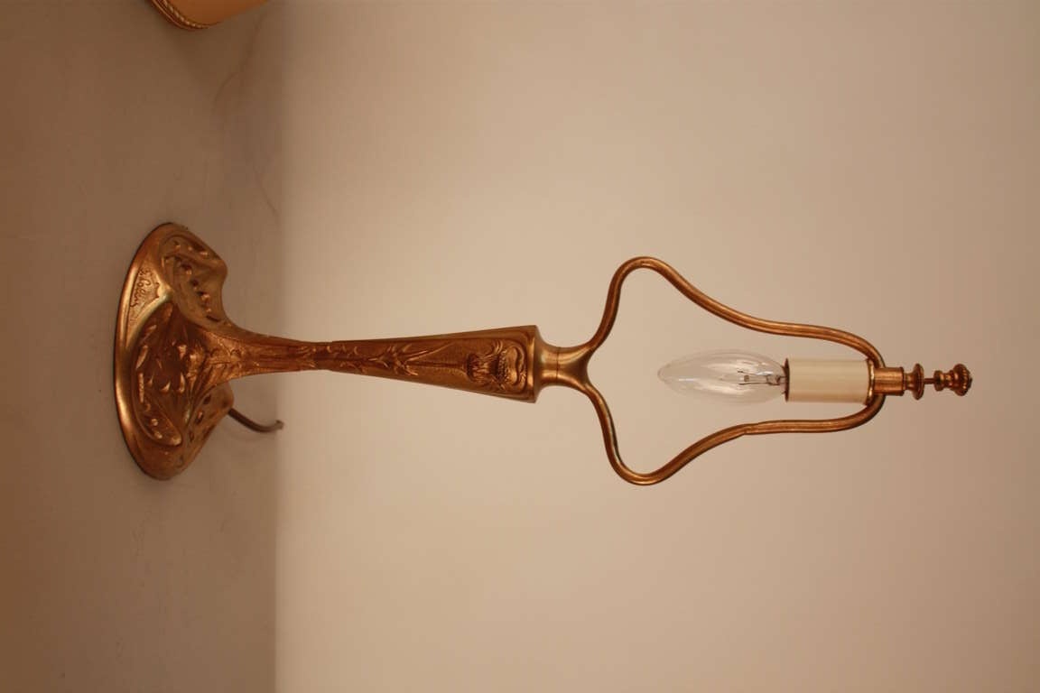 20th Century Bronze Table Lamp By G Leleu