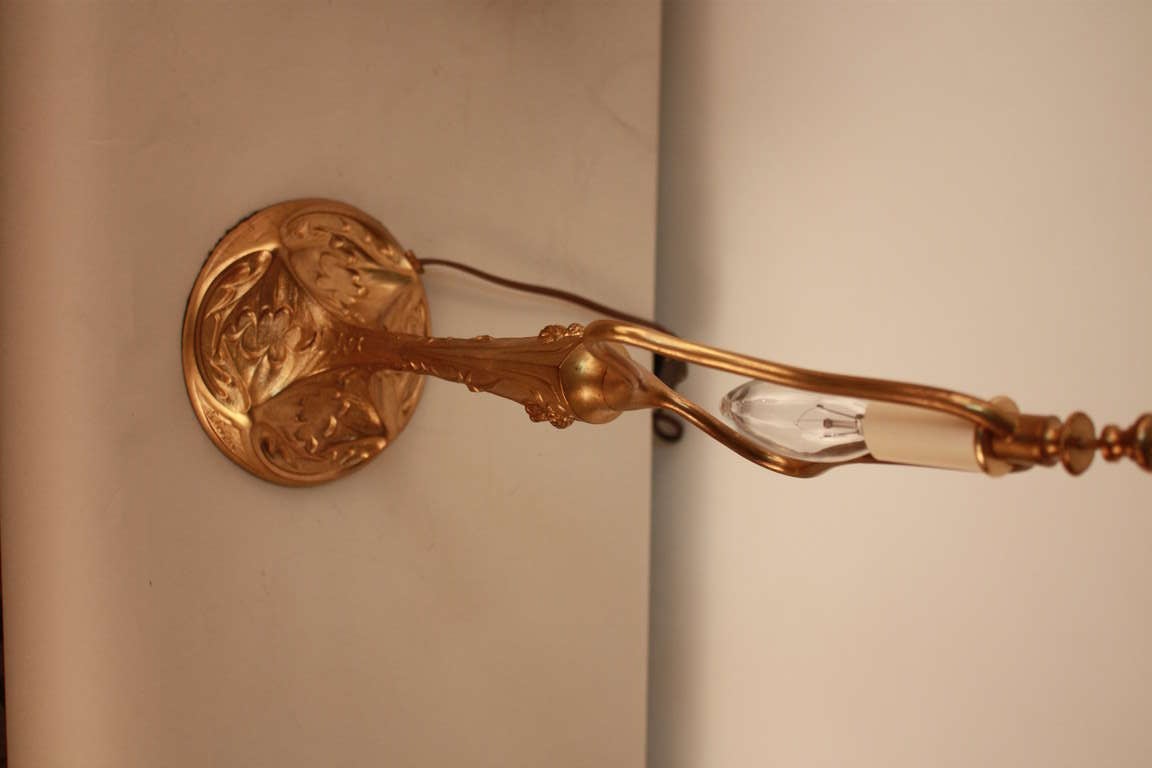 Bronze Table Lamp By G Leleu 2