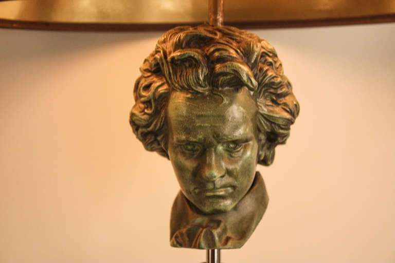 Mid-Century Beethoven Table Lamp In Good Condition In Fairfax, VA