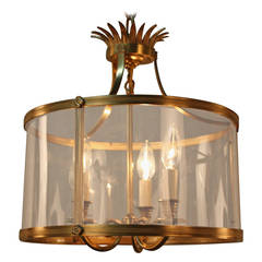 French Bronze Lantern by Bagues
