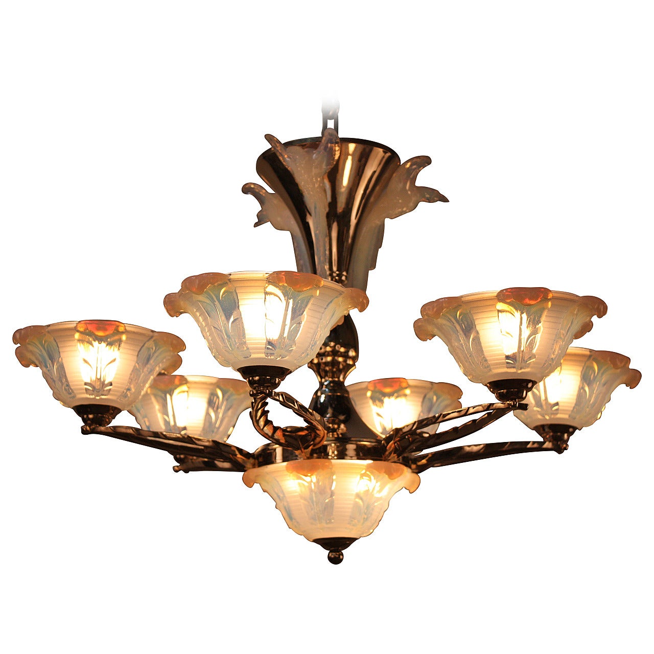 Art Deco Chandelier By Ezan