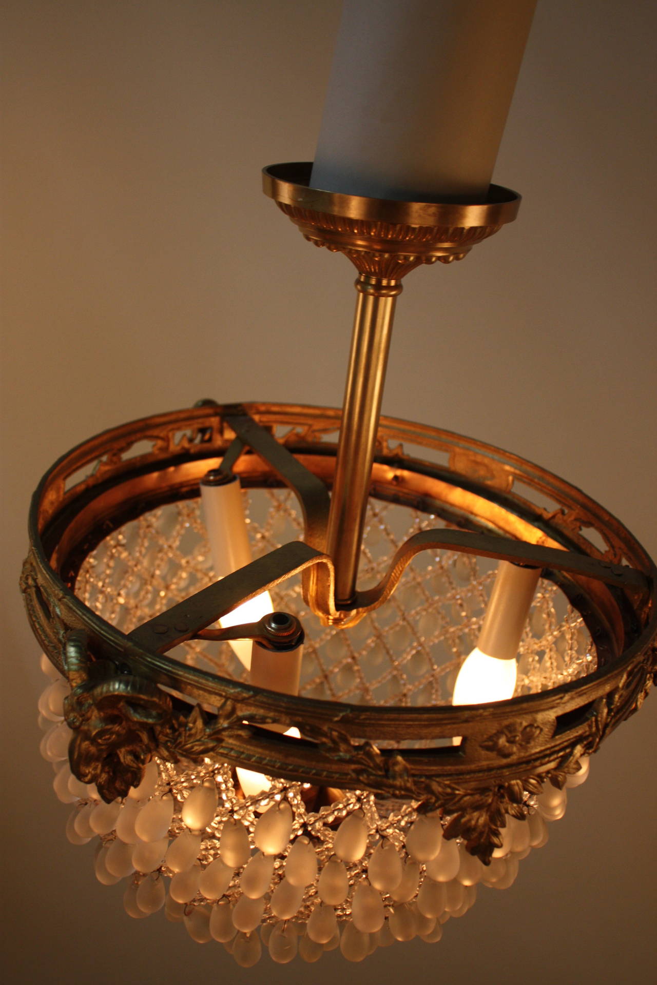 Crystal Basket Chandelier, 1930 1